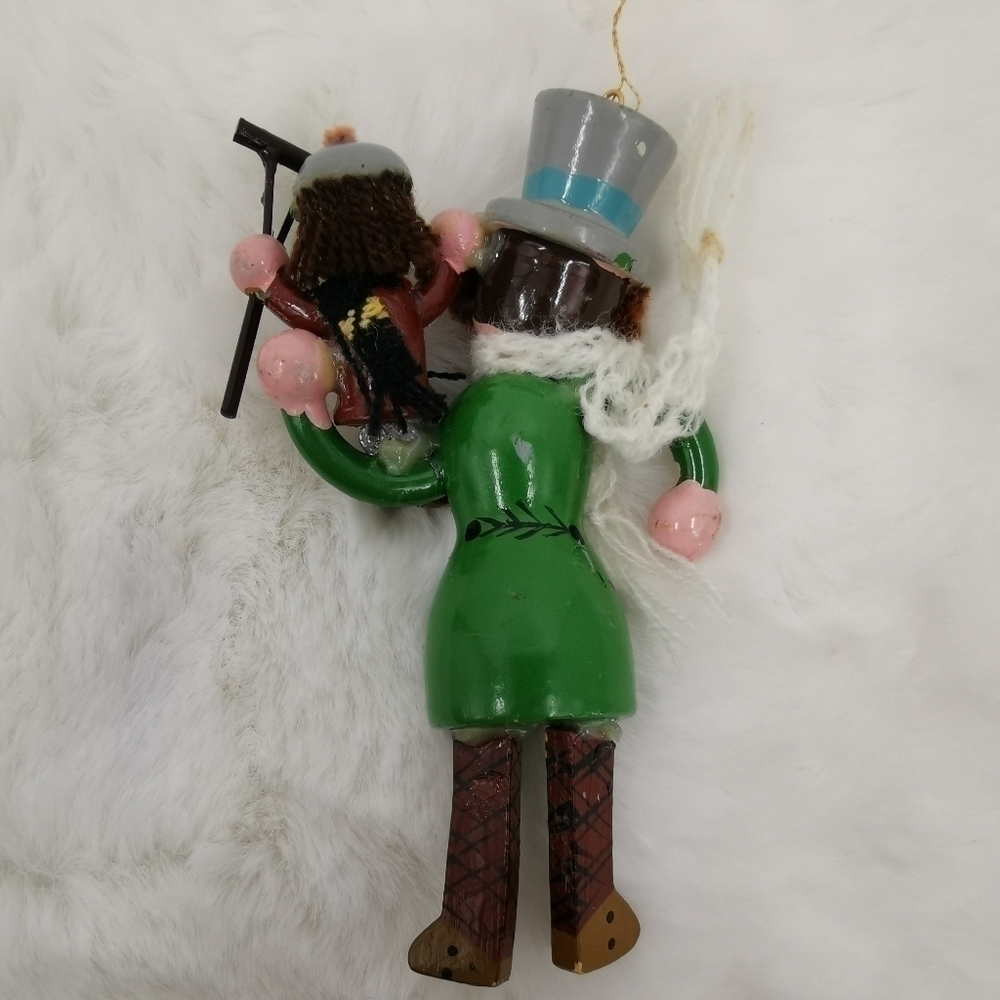 Set of 2 Vintage Russ Berrie Christmas Toy Horse and Doll Holidays Ornaments - Picture 6 of 6